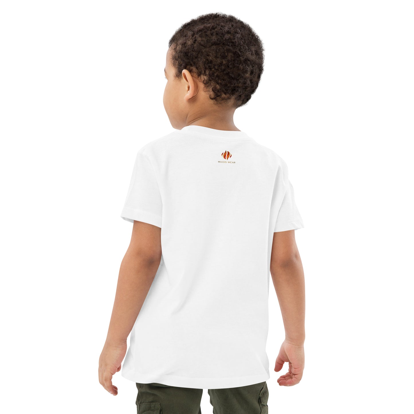 Tshirt Infantil De Algodão Orgânico  -  Maxiis Wear Em  Branco