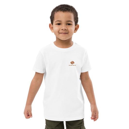 Tshirt Infantil De Algodão Orgânico  -  Maxiis Wear Em  Branco