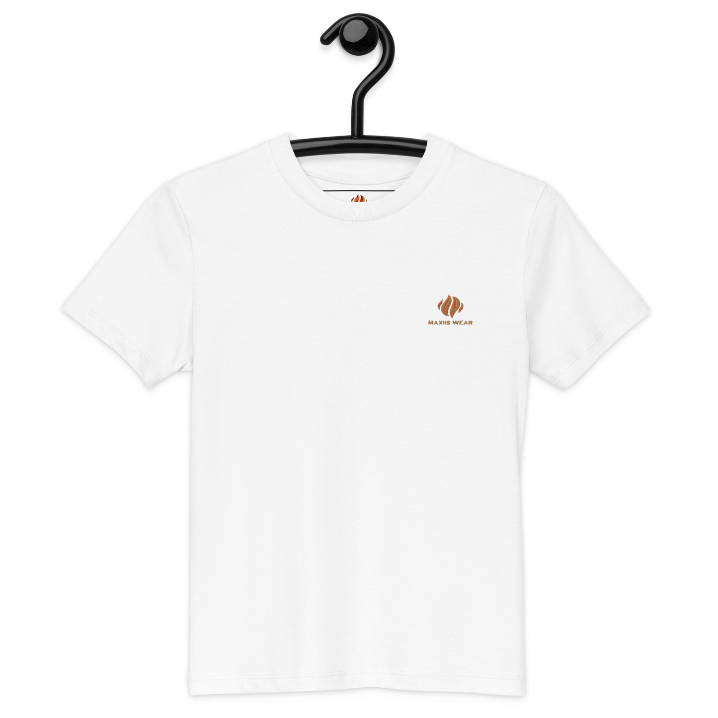 Tshirt Infantil De Algodão Orgânico  -  Maxiis Wear Em  Branco