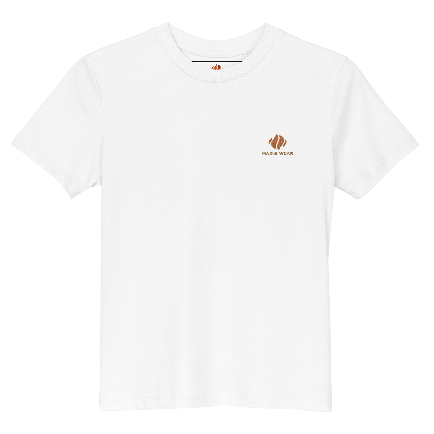 Tshirt Infantil De Algodão Orgânico  -  Maxiis Wear Em  Branco