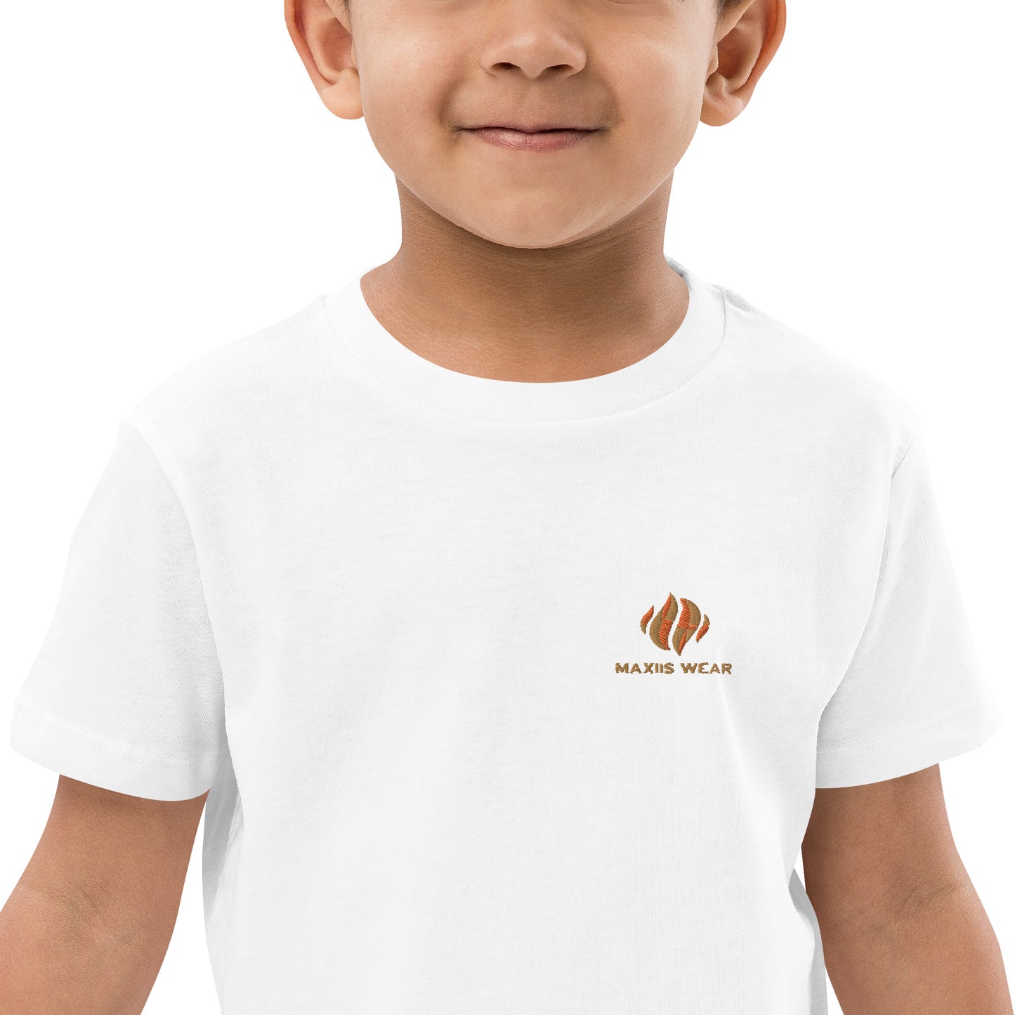 Tshirt Infantil De Algodão Orgânico  -  Maxiis Wear Em  Branco